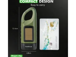 Travelhawk opwindbare zaklamp - Green