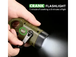 Travelhawk opwindbare zaklamp - Green