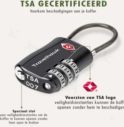 Travelhawk TSA kofferslot - Set van 2
