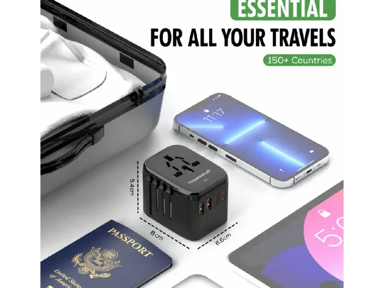 Travelhawk universele wereldstekker