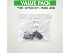 Travelhawk USB-A naar USB-C Adapter - Set van 2