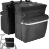 Travelhawk waterdichte dubbele fietstas - Black