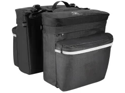 Travelhawk waterdichte dubbele fietstas - Black