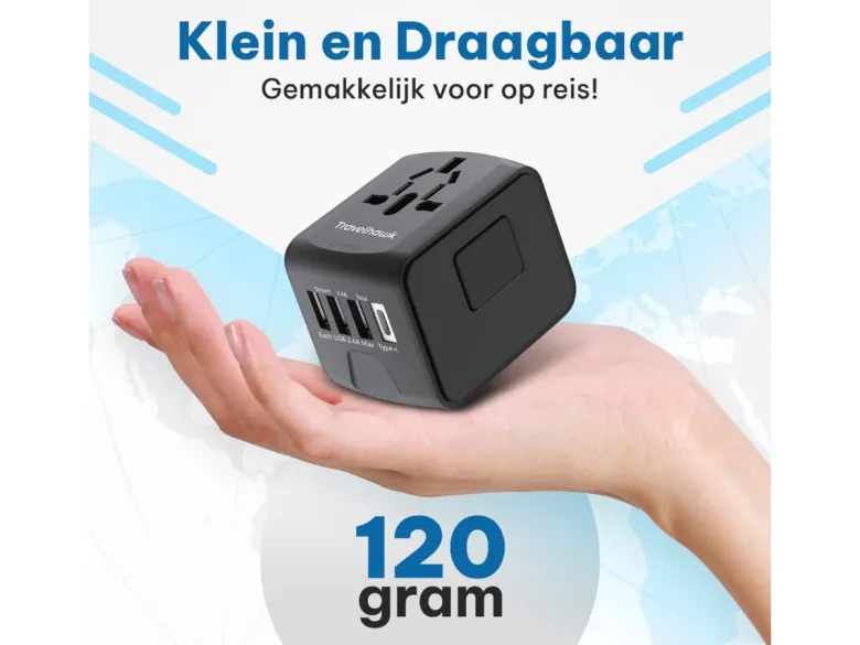 TravelHawk wereldstekker