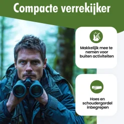 Travelhawk 8X21 compacte verrekijker - Black