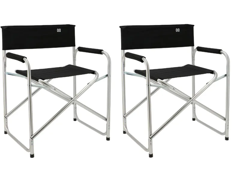 Travellife Iseo Black regisseursstoel - Set van 2