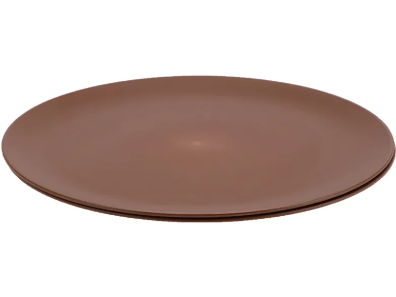 Travellife Nova Cacao ø 25,5 cm dinerbord - set van 2