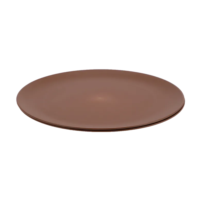 Travellife Nova Cacao 25,5 cm dinerbord - Set van 4