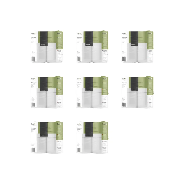 Travellife set van 4 camping toiletpapier - 8 stuks