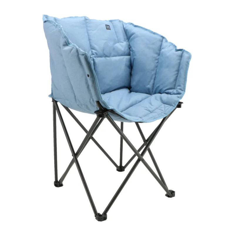 Travellife Sorrento 80 Brown en Lago Blue tafel met vouwstoelen