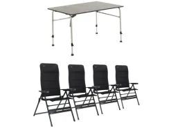 Travellife Sorrento Grey 120 en Festo XL tafel met stoelen