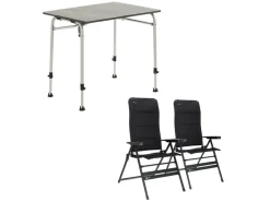 Travellife Sorrento Grey 80 en Festo XL tafel met standenstoelen