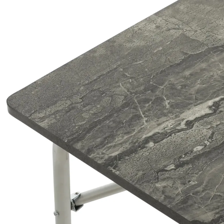 Travellife Sorrento 80 Grey en Lago Blue tafel met vouwstoelen