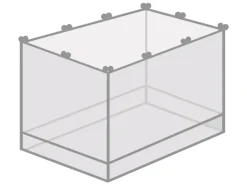 Travelsafe Box model geïmpregneerd 2 persoons klamboe