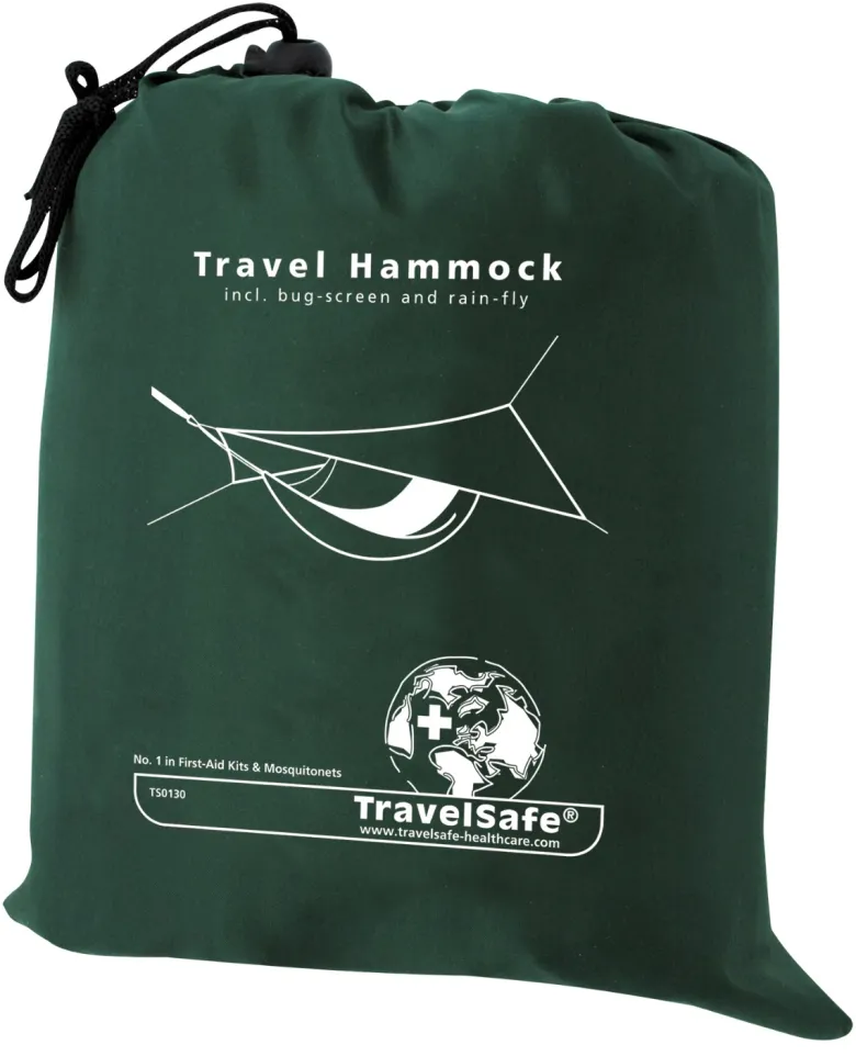 TravelSafe 1 persoons travel hangmat met regentarp