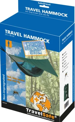 TravelSafe 1 persoons travel hangmat met regentarp