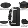 TravelZ 96 liter wieltas - Black