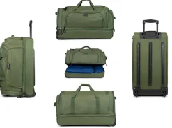 TravelZ 96 liter wieltas - Green