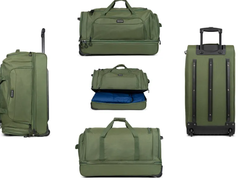 TravelZ 96 liter wieltas - Green