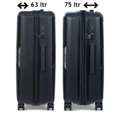 TravelZ Swinger 67 cm koffer - Black