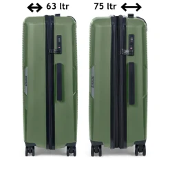 TravelZ Swinger 67cm koffer - Green