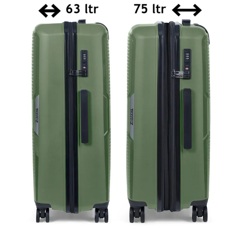 TravelZ Swinger 67cm koffer - Green