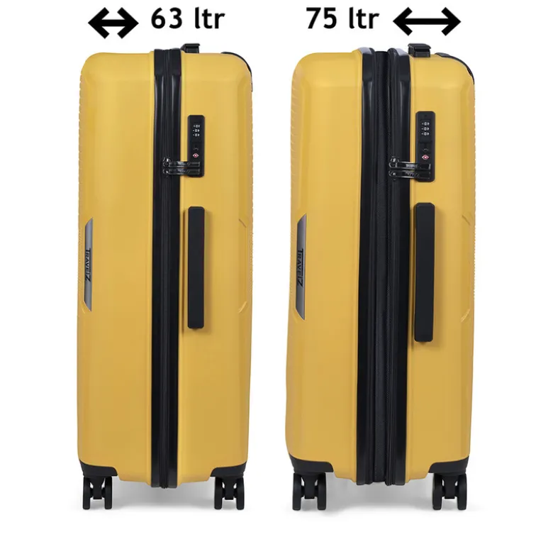 TravelZ Swinger 67 cm koffer - Yellow