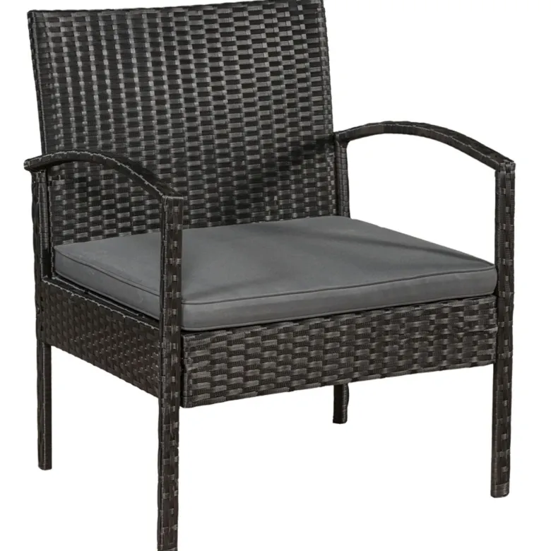 Trinidad polyrotan zwarte loungeset