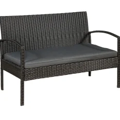Trinidad polyrotan zwarte loungeset