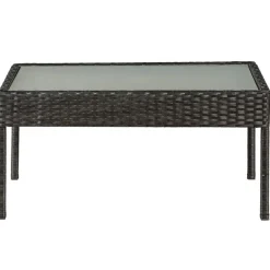 Trinidad polyrotan zwarte loungeset