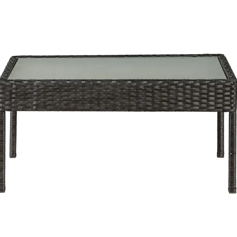 Trinidad polyrotan zwarte loungeset