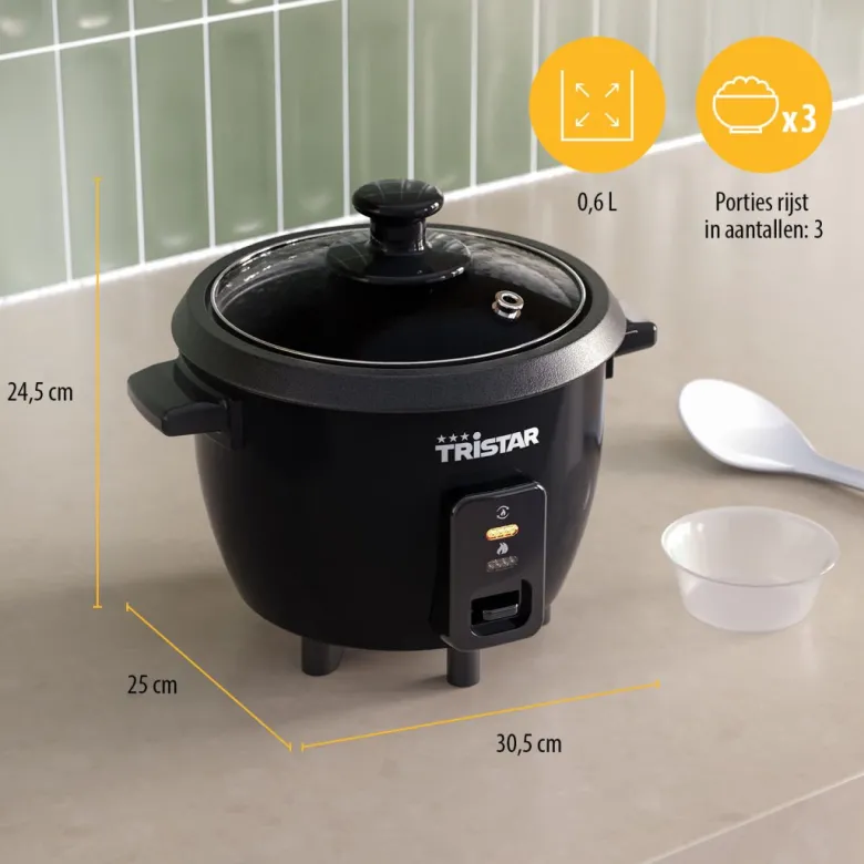 Tristar RK-6141 rijstkoker - 0,6 liter