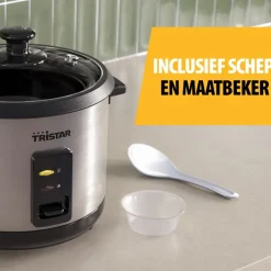 Tristar RK-6146 RVS rijstkoker - 1 liter