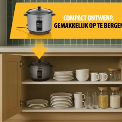 Tristar RK-6146 RVS rijstkoker - 1 liter