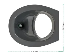 TROBOLO droogtoilet inzetstuk – grey