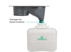 TROBOLO droogtoilet inzetstuk – grey