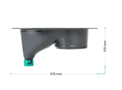 TROBOLO droogtoilet inzetstuk – grey