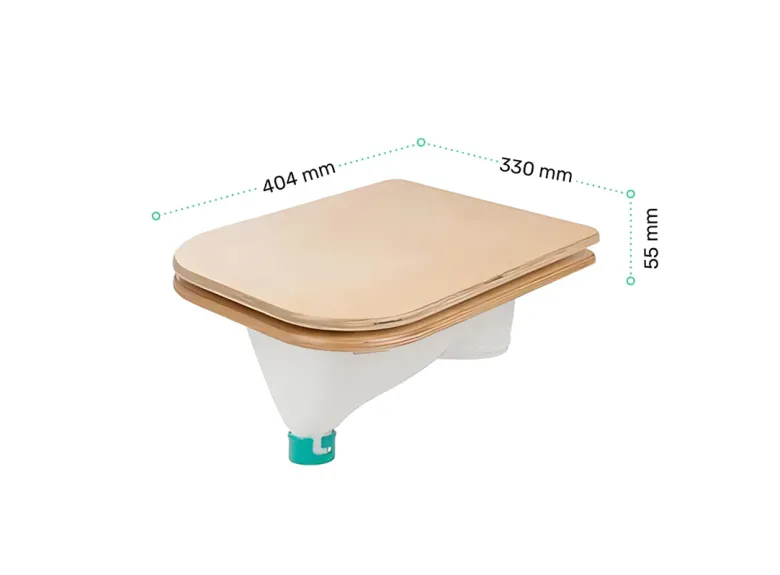TROBOLO ombouwset naar droogtoilet - white