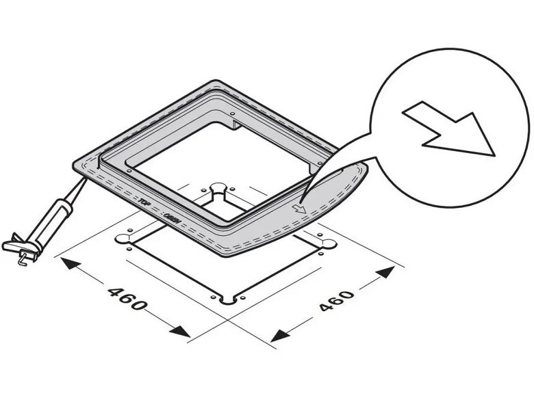 Truma Aventa 40 x 40 afwerkframe