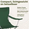 TRVLMORE Basic Green vouwstoel - Set van 2