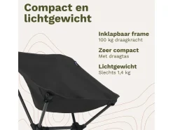 TRVLMORE Compact campingstoel - Black