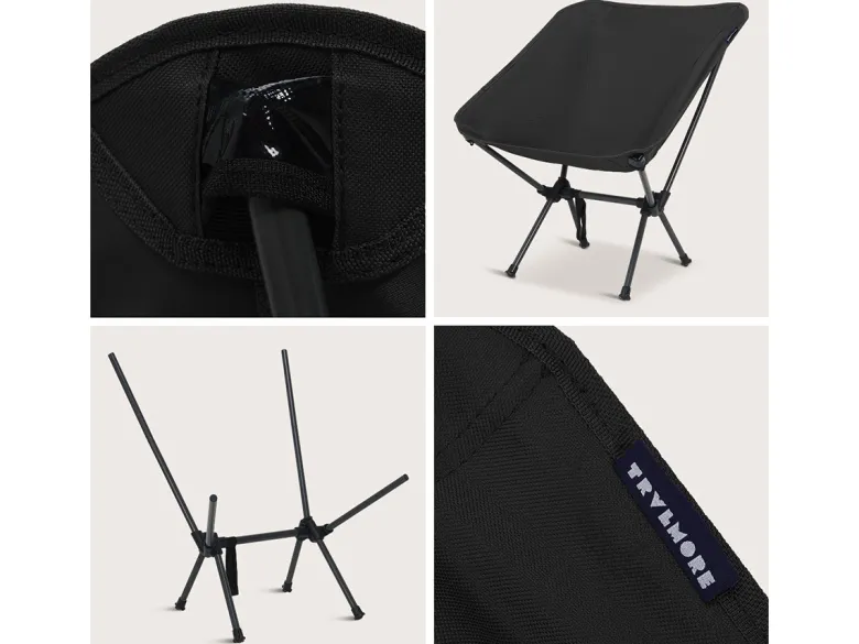 TRVLMORE Compact campingstoel - Black