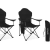TRVLMORE Compact Plus Black vouwstoel - Set van 2