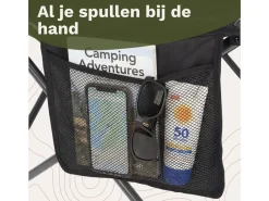 TRVLMORE Compact Plus Black vouwstoel - Set van 2