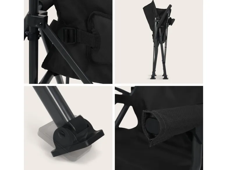 Trvlmore Ergonomic vouwstoel - Black