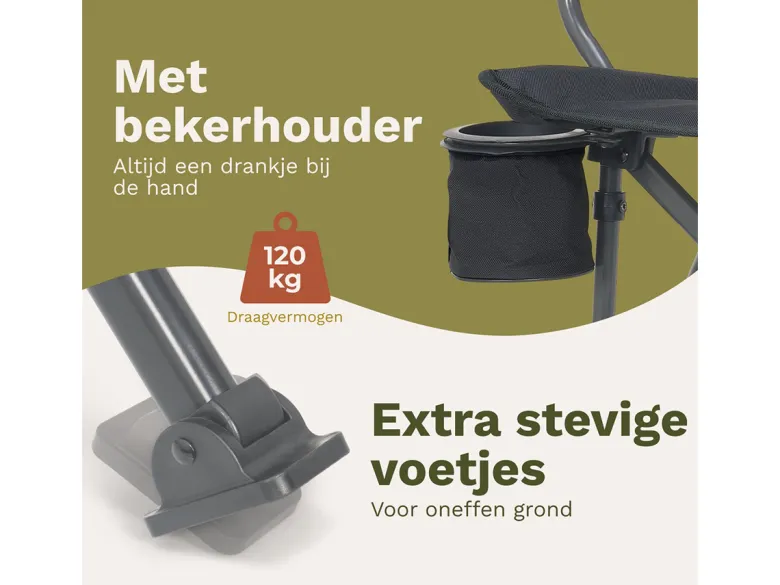 Trvlmore Ergonomic vouwstoel - Grey