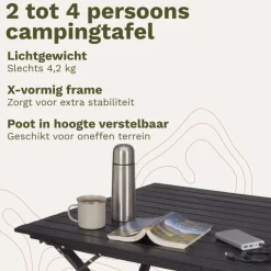 TRVLMORE 80 x 58 cm roltafel - Black