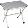 TRVLMORE 80 x 58 cm roltafel - Silver