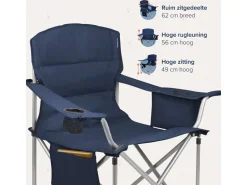 TRVLMORE XL vouwstoel met koelvak - Blue