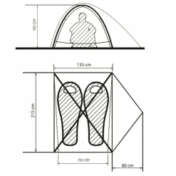 Turbat Borzhava 2 Alu lichtgewicht tent
